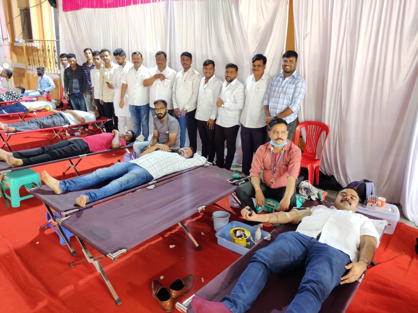 blood donation camp at Hinjevadi
